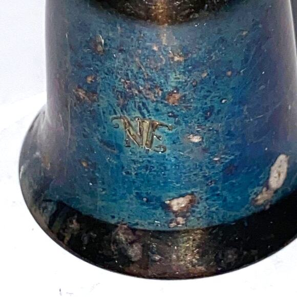 New England Collectors Society Bell Beatrix Potter Pigling Bland Silver Plate - Picture 4 of 9